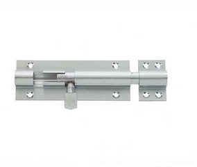 Heavy Straight Barrel Bolts Satin Chrome