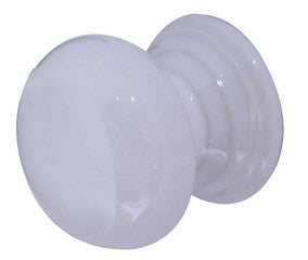 Ceramic Knob Plain White 32mm