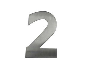 Screw Fix Numeral Satin Chrome 75mm