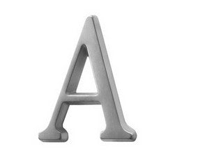 Pin Fix Letter 50mm Satin Chrome