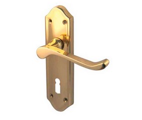 Sherborne Polished Brass Lever Lock