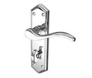Paris Door Handle Bathroom Set 170mm X 47mm Polished Chrome JV283PC
