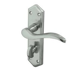 Paris Suite Satin Chrome Bathroom Door Handles JV283SC