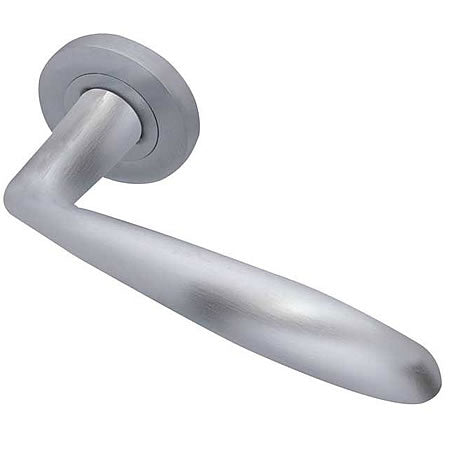 Frelan Stylo Lever on Rose in Satin Chrome - 48mm rose  JV490SC:
