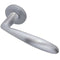 Frelan Stylo Lever on Rose in Satin Chrome - 48mm rose  JV490SC:
