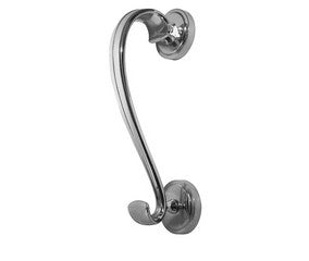 Sloane Door Knocker On Round Rose Polished Chrome