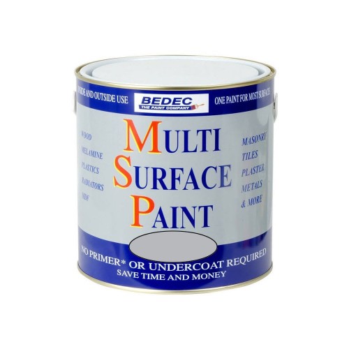 Bedec Multi Surface Paint Light Grey 750ml