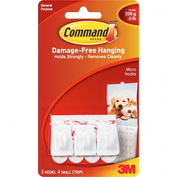 3M Command Hooks White