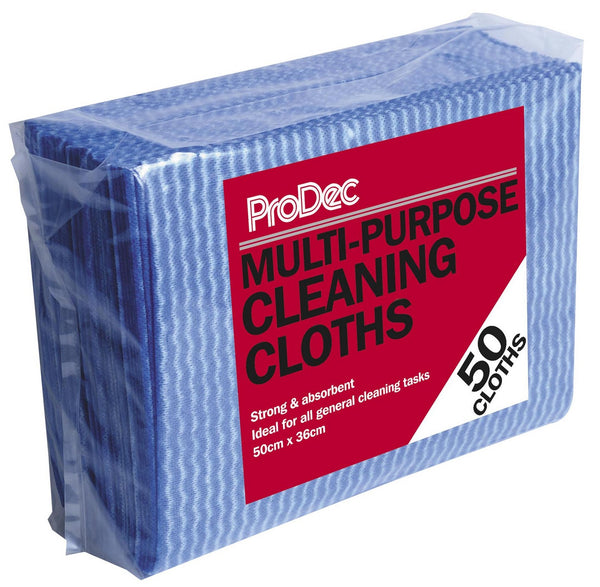 Prodec Multi Purpose Clean Cloths 50pk