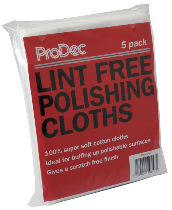 Lint Free Polishing Cloths 5pk