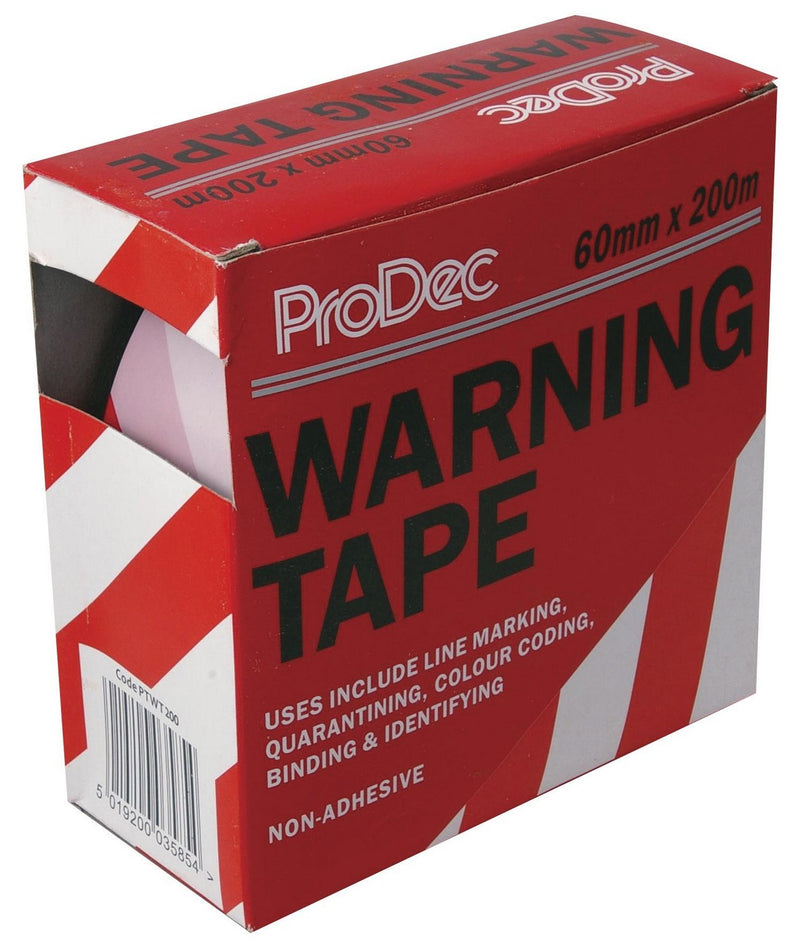 Prodec Warning Tape 60mmx200m