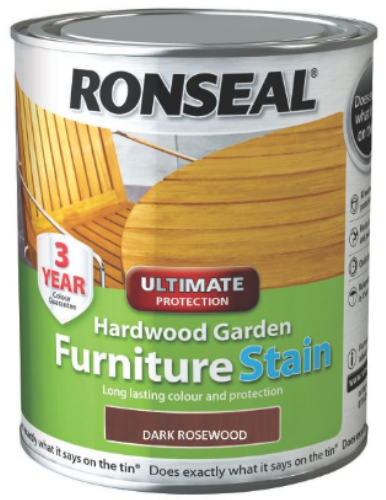 Ultimate Protection Hardwood Dark Rosewood Garden Furniture Stain 750ml