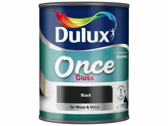 Dulux Once Gloss Black 750 ml
