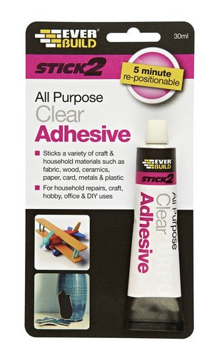 Stick 2 All Purpose Clear Adhesive 30ml