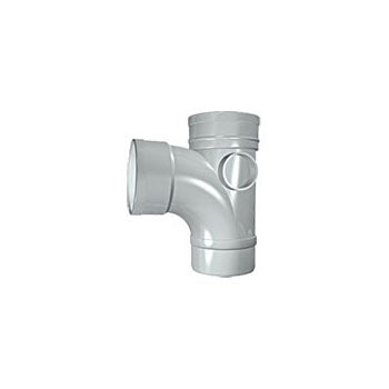 110mm Solvent Soil Double Socket Branch Grey