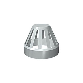 110mm Solvent Soil Vent Terminal Grey