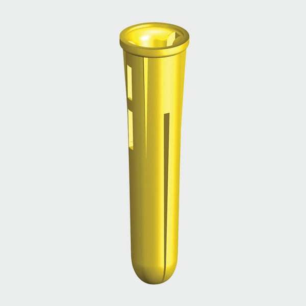Yellow Plastic Plug 100/Box